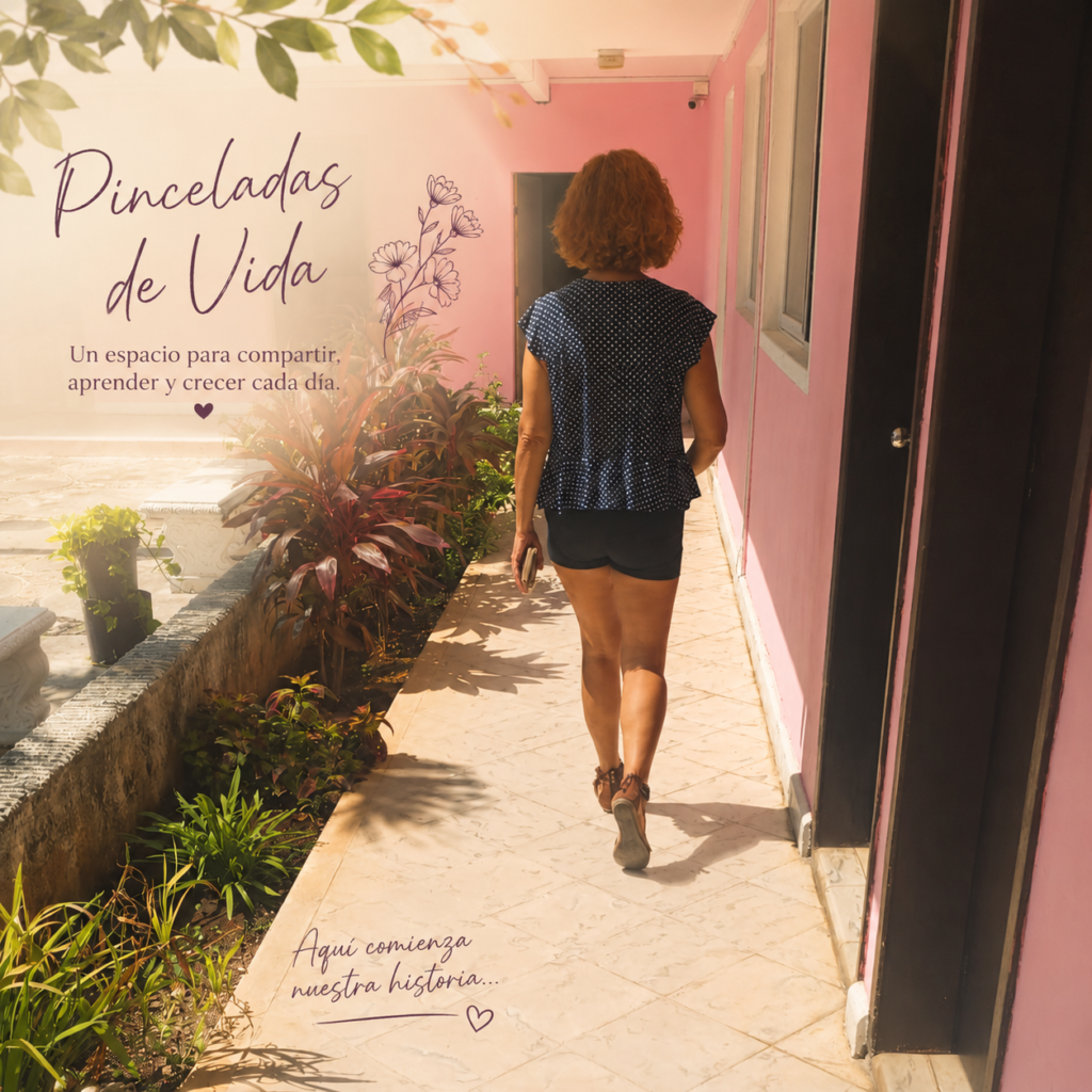 Amor caminando por un jardín, una imagen que representa su camino personal
